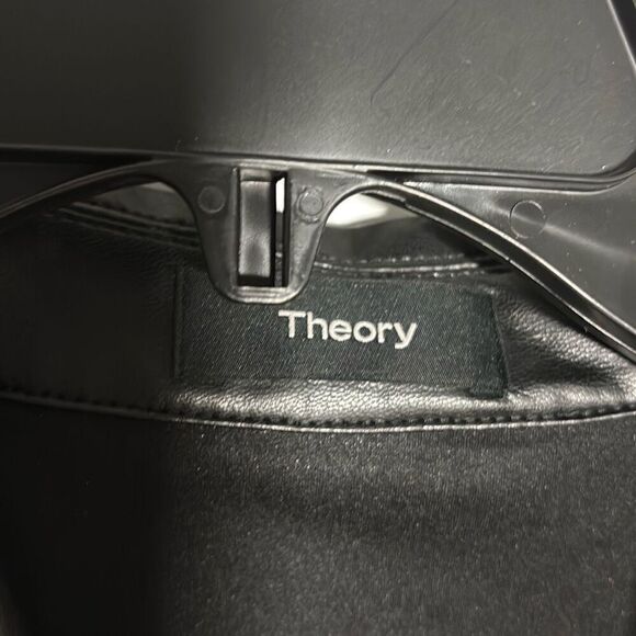 Theory P Paper Faux Leather Shirt Jacket size small - Picture 4 of 6
